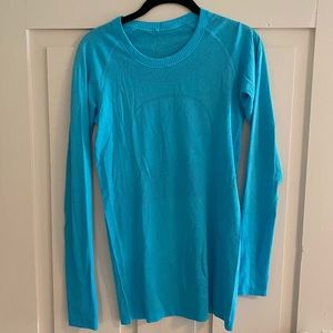 lululemon run swiftly long sleeve top sz 6